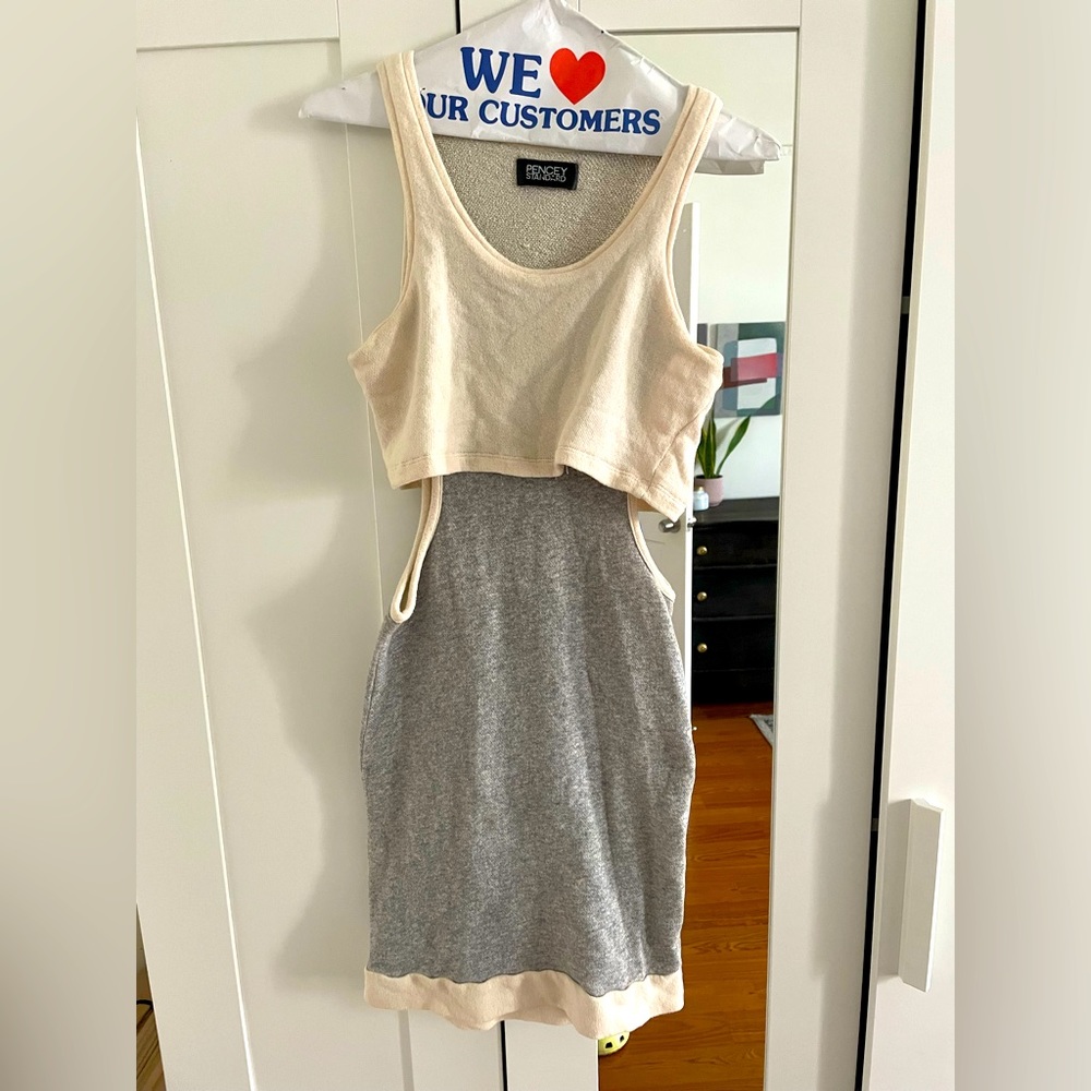Pencey terry cloth cutout minidress